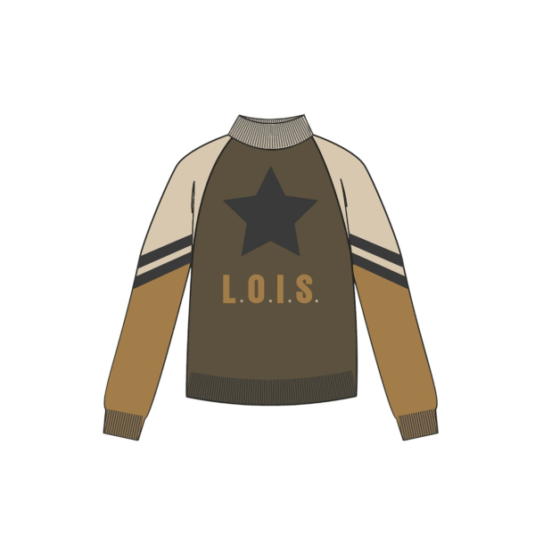 Lois Jeans – Jersey mujer cuello perkins con estrella 453222847 - Imagen 2