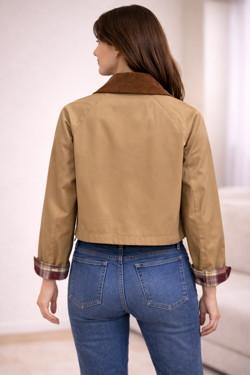 Chaqueta gabardina corta de mujer Escandelle Paris REF:5100 - Imagen 2