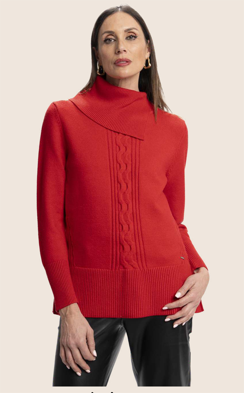 Jersey de punto rojo mujer MCR · REF: 4620