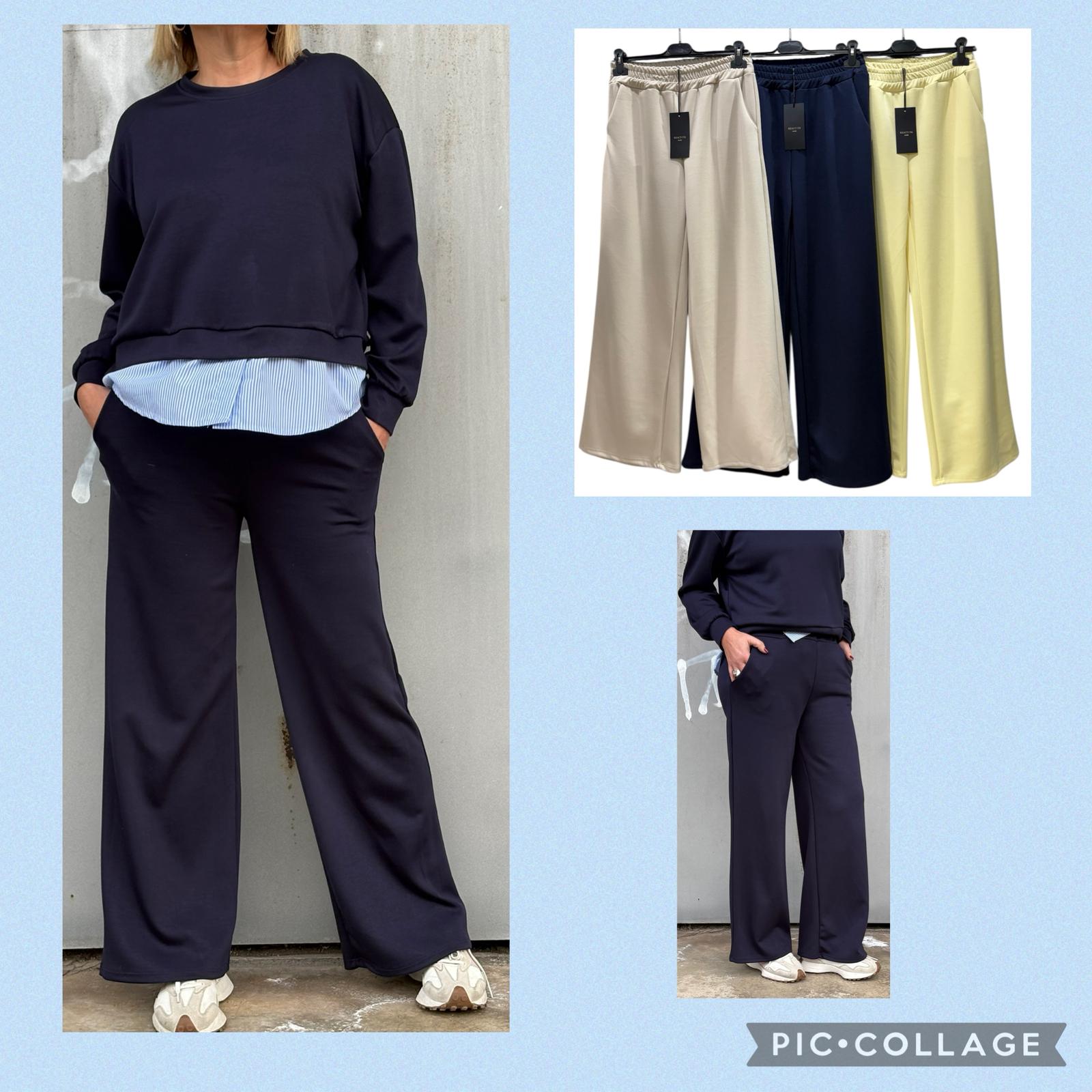 Reactivo Moda Pantalón de Punto Mujer Tipo Chándal REF: 11803