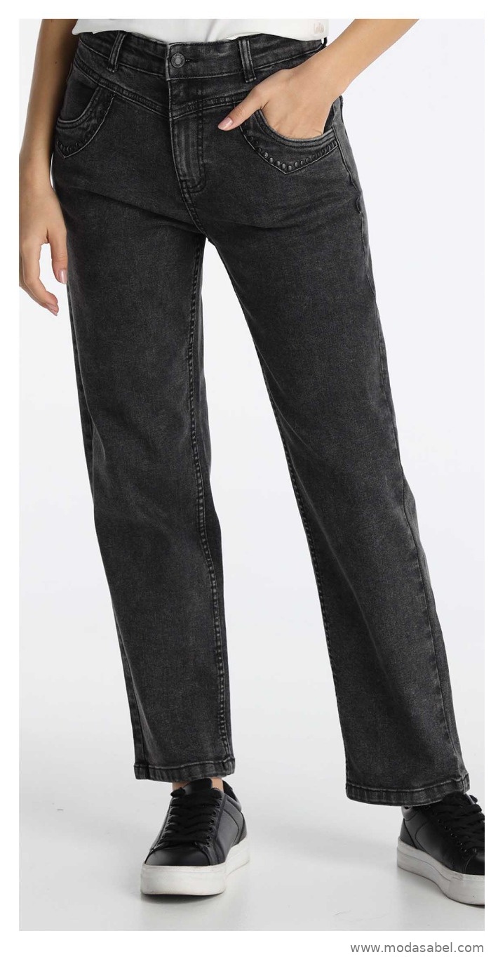 Lois Jeans Ema Magnet Jeans Straight Crop Mujer 208212758