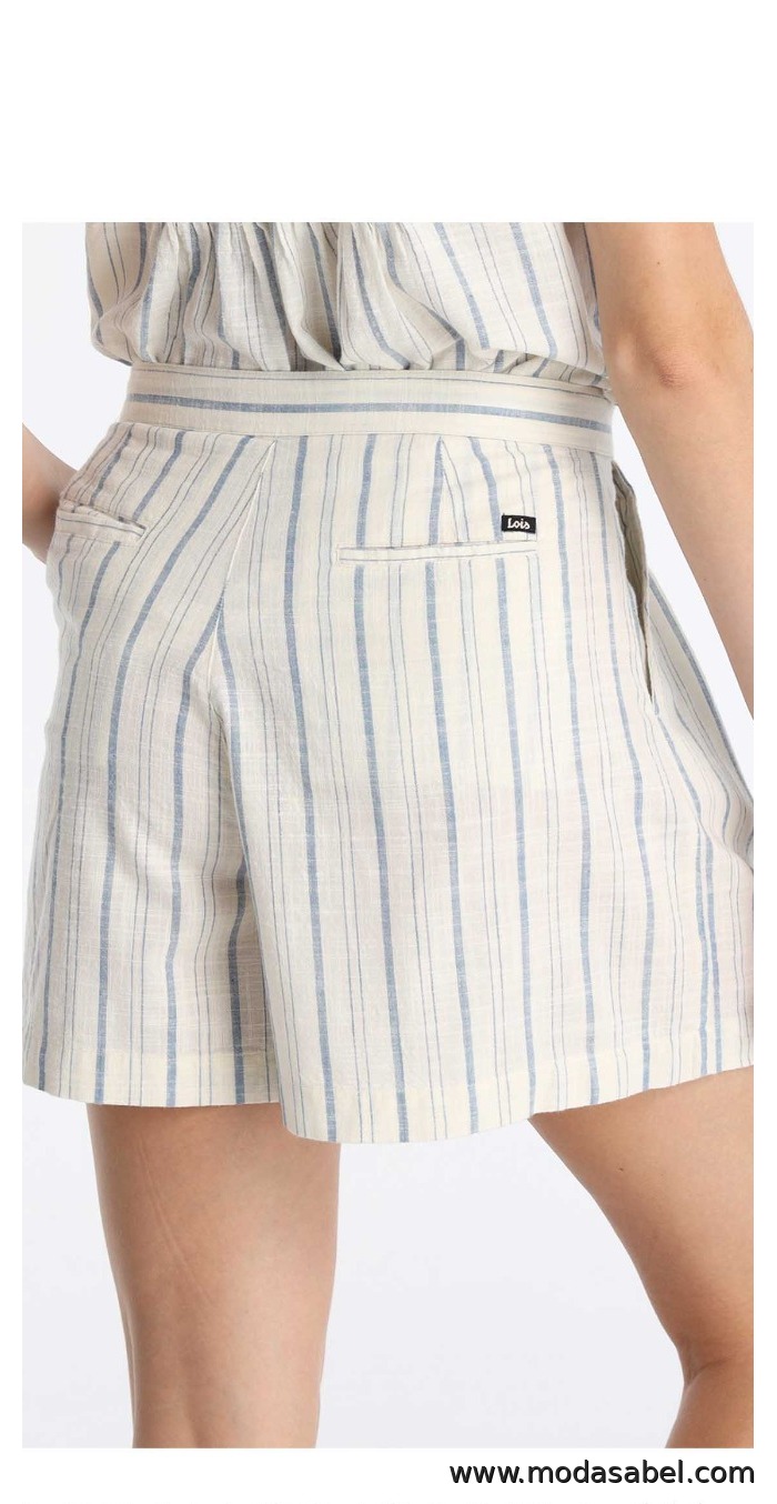 Lois Jeans Mikah Vera Short de Rayas Mujer REF: 217512942 - Imagen 2