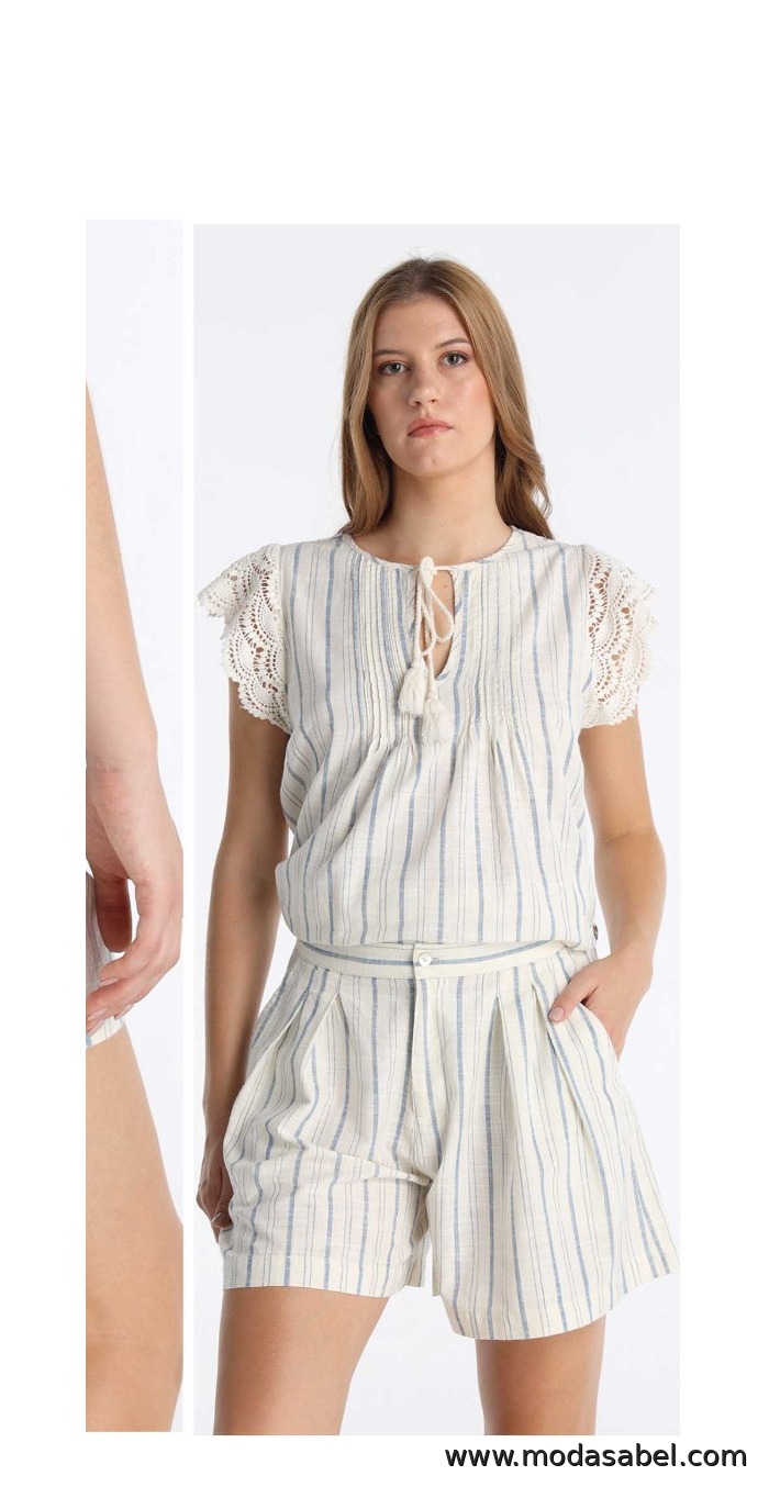 Lois Jeans Mikah Vera Short de Rayas Mujer REF: 217512942 - Imagen 3