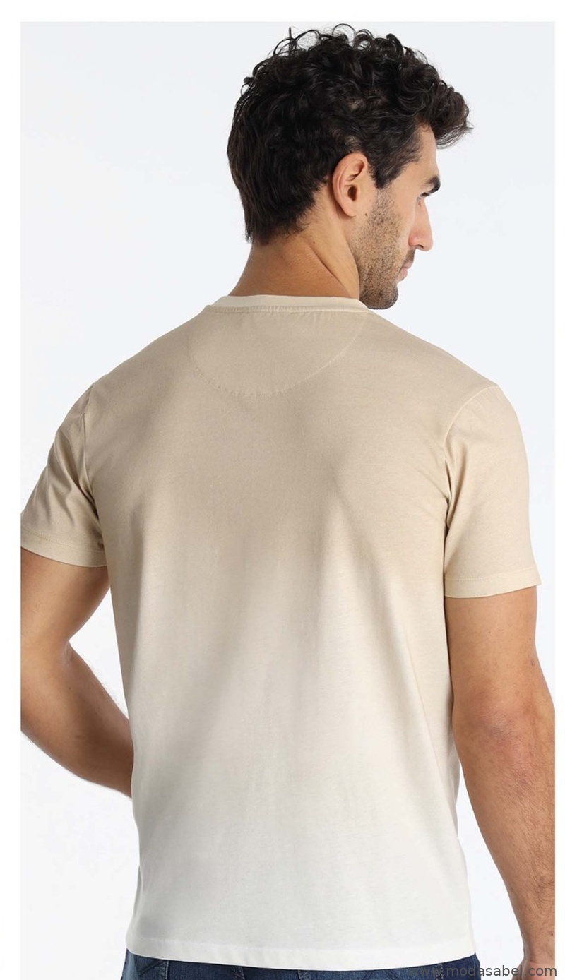 Lois Hombre Camiseta Alpha Leandro Beige REF: 158463529 - Imagen 2