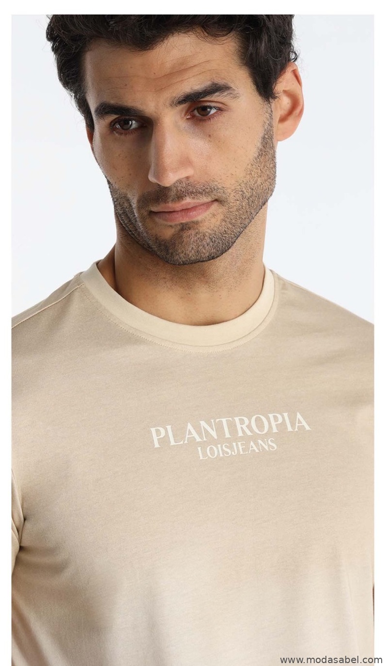 Lois Hombre Camiseta Alpha Leandro Beige REF: 158463529 - Imagen 3