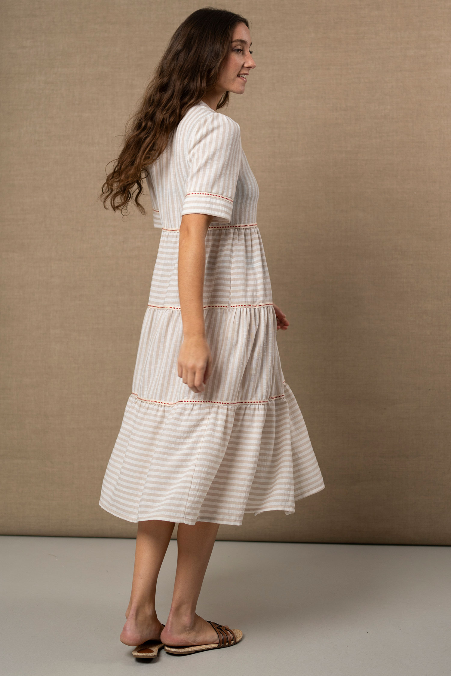 Vestido camisero de rayas Hongo Collection - 9435 M001 - Imagen 3