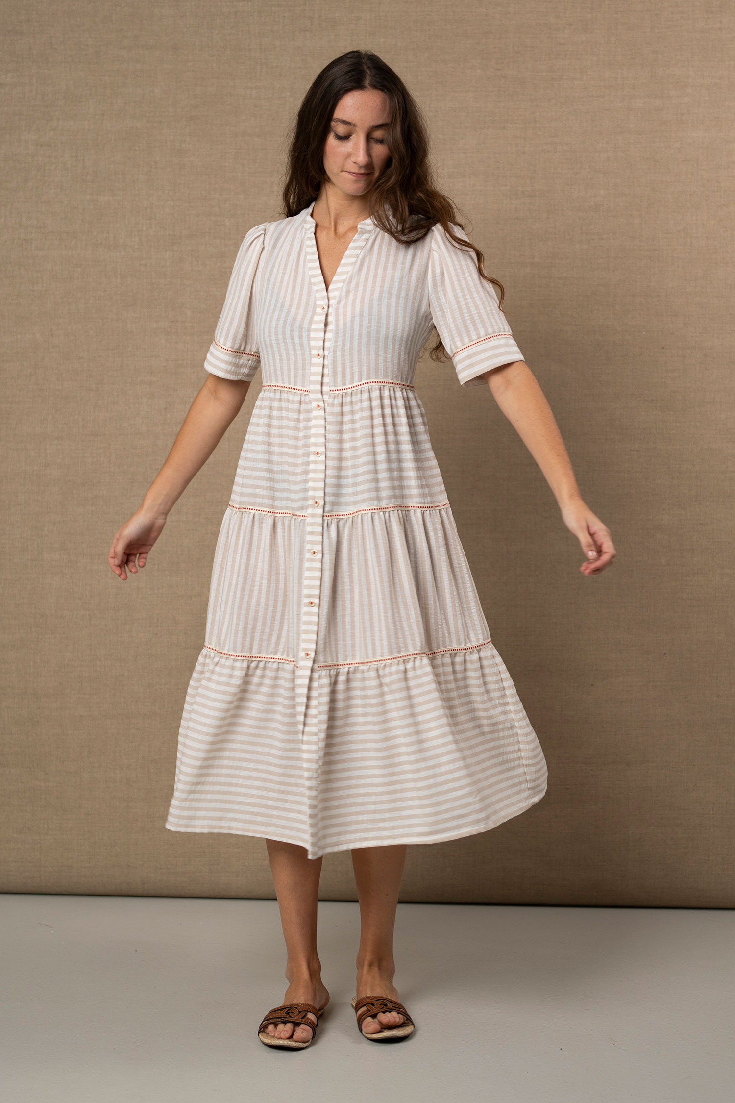 Vestido camisero de rayas Hongo Collection - 9435 M001