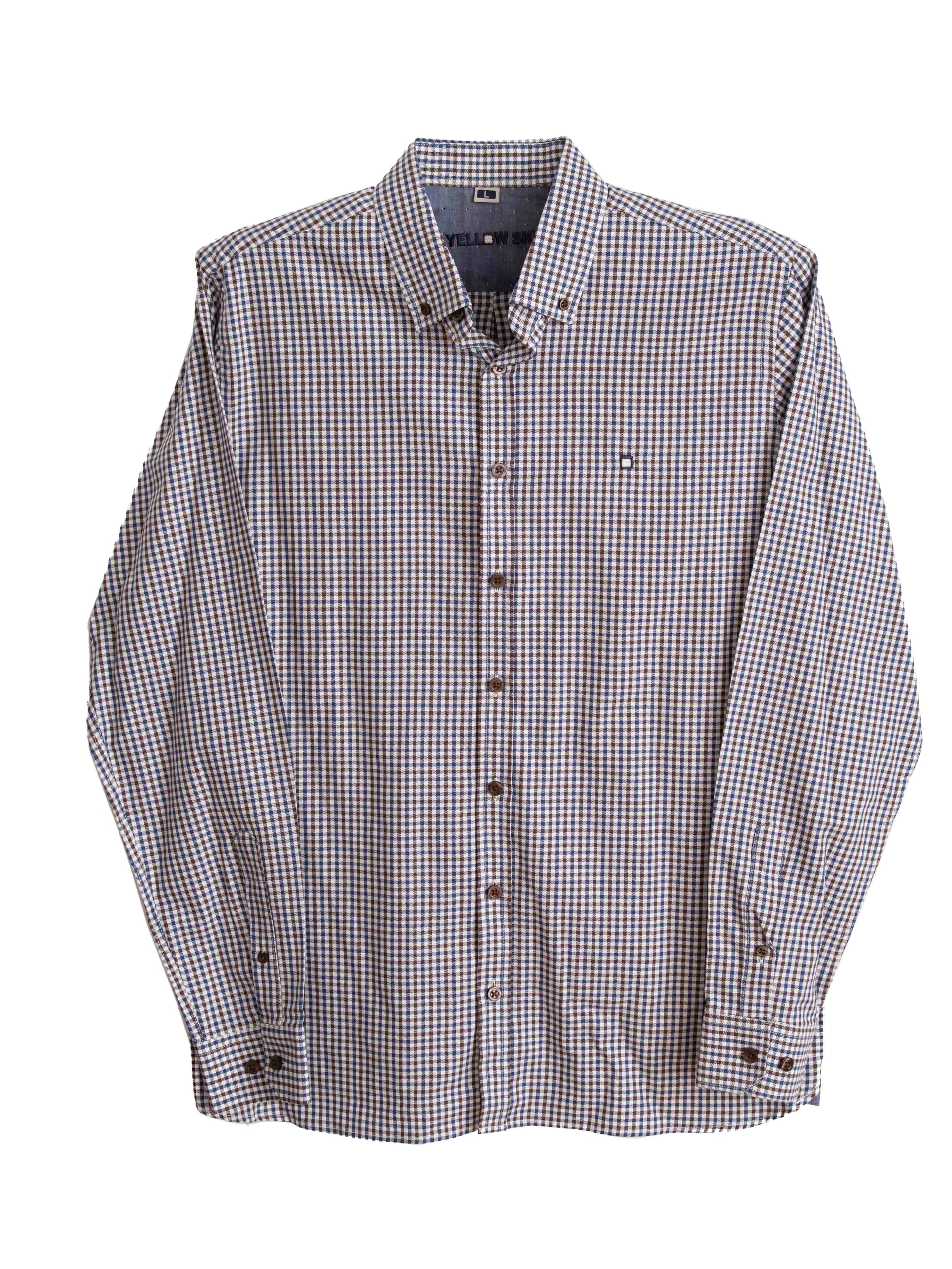 Camisa hombre cuadros Yellow Skin Ref. 1432 - Imagen 4