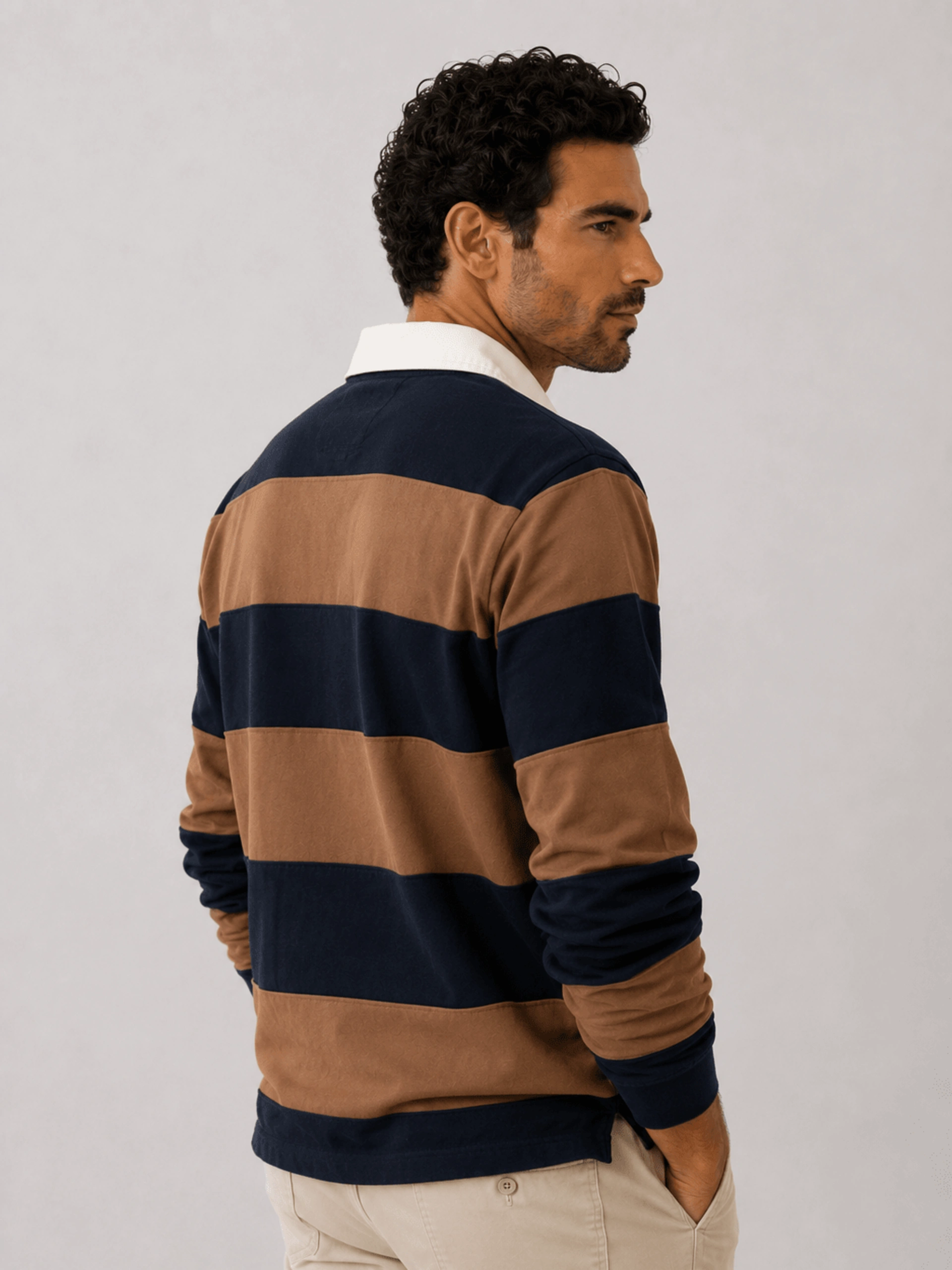 Polo hombre rayas Yellow Skin Ref. 1558 - Imagen 2