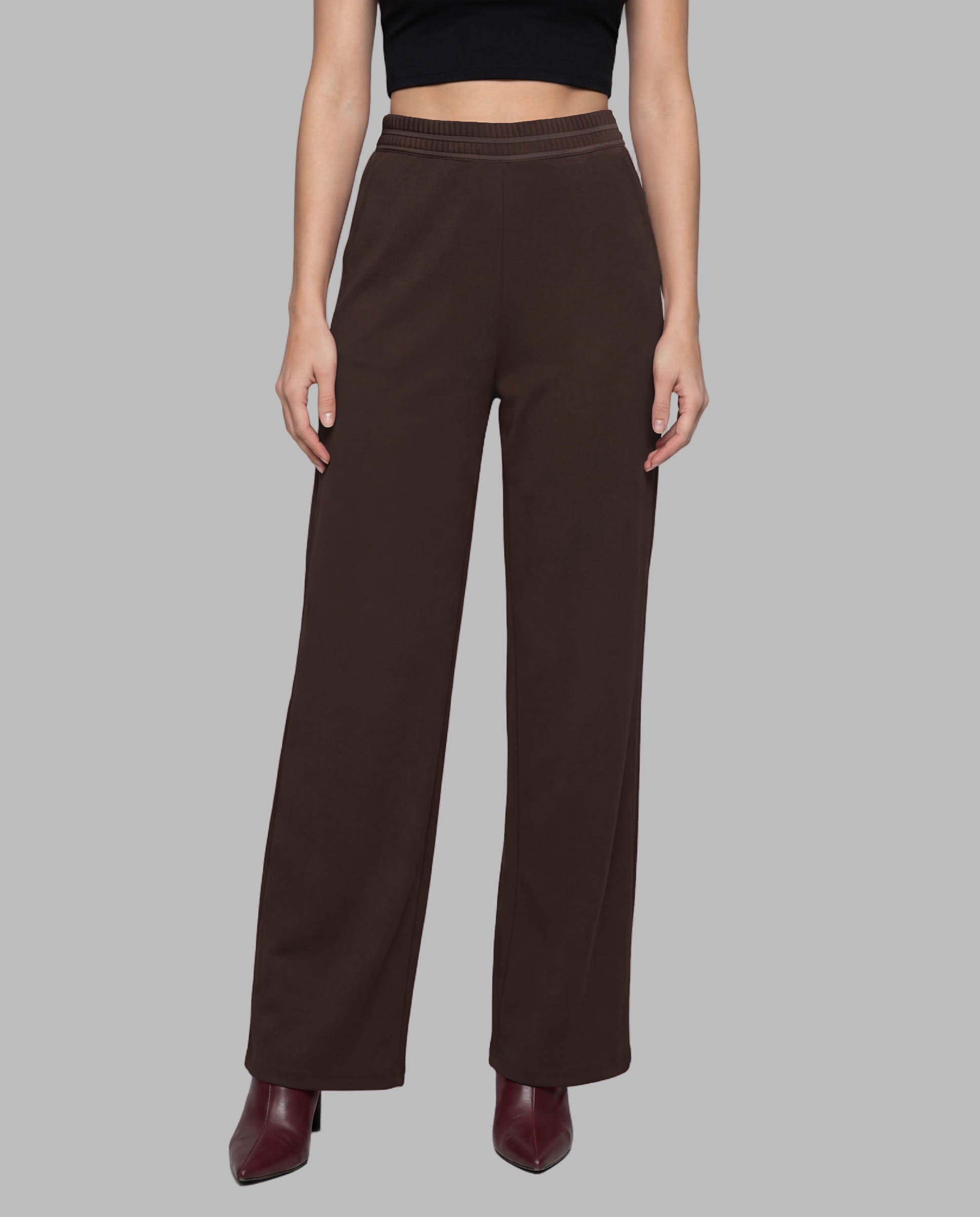 Pantalón Ancho Señoretta Mujer Marrón 262313