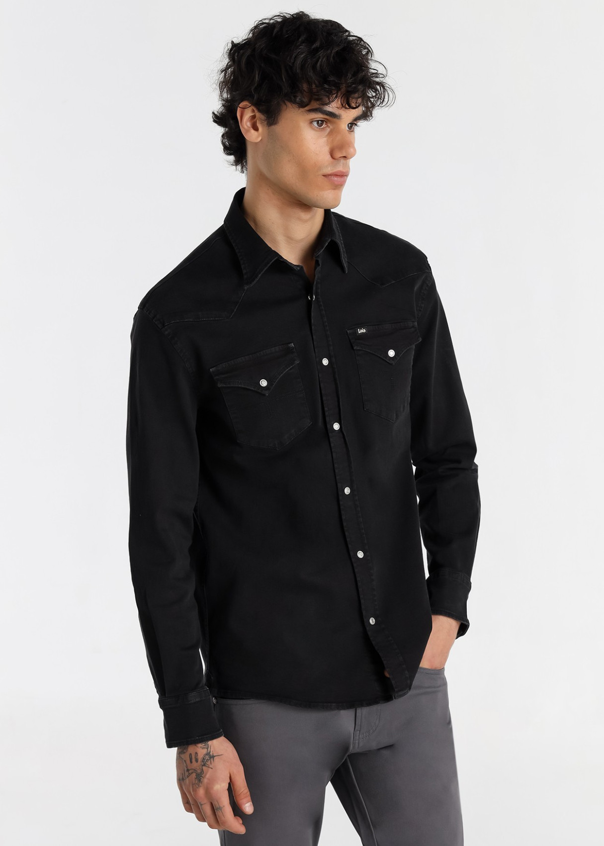 Lois Hombre Camisa Vaquera Elástica Phantom REF: 144963777