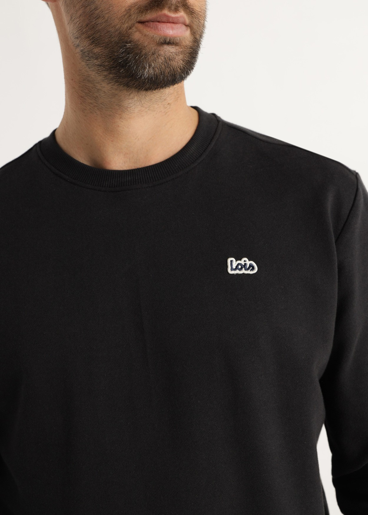 Lois Hombre Sudadera Eloi Bone Negra REF: 166003996 - Imagen 3