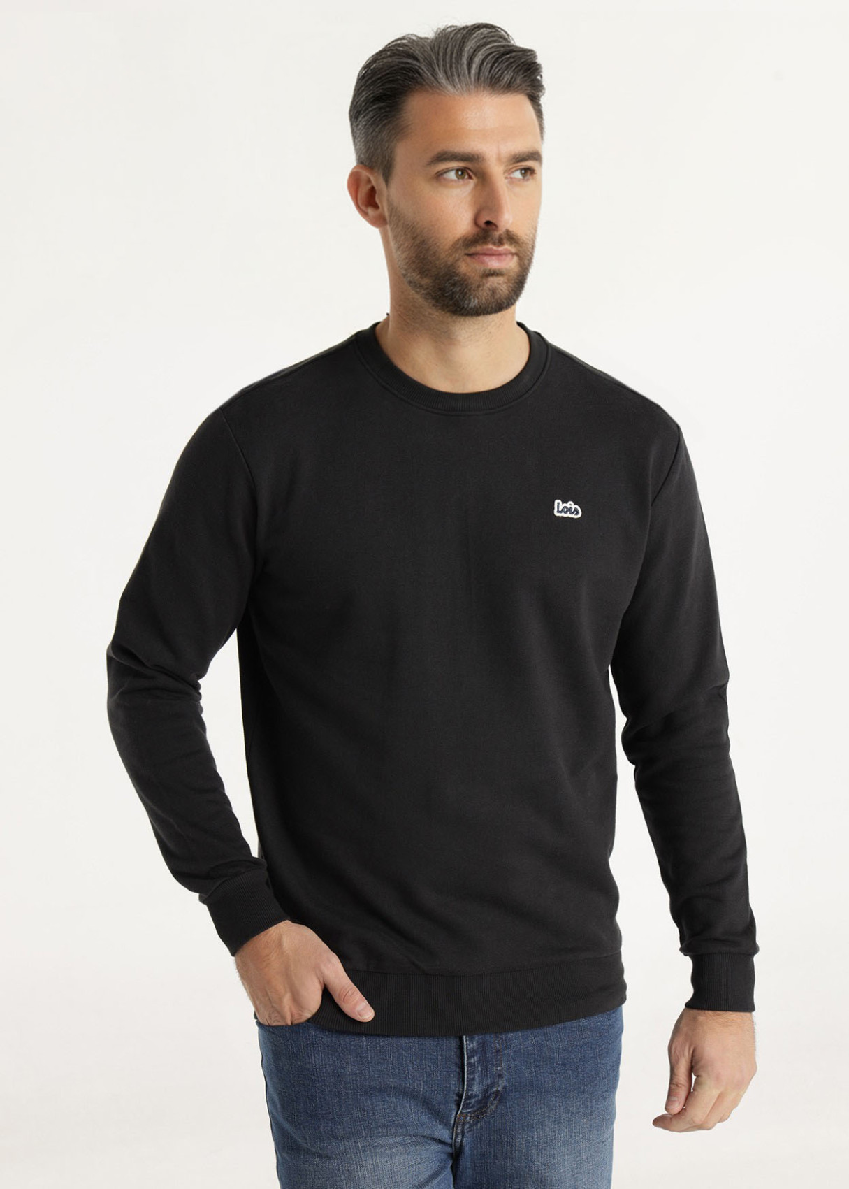 Lois Hombre Sudadera Eloi Bone Negra REF: 166003996