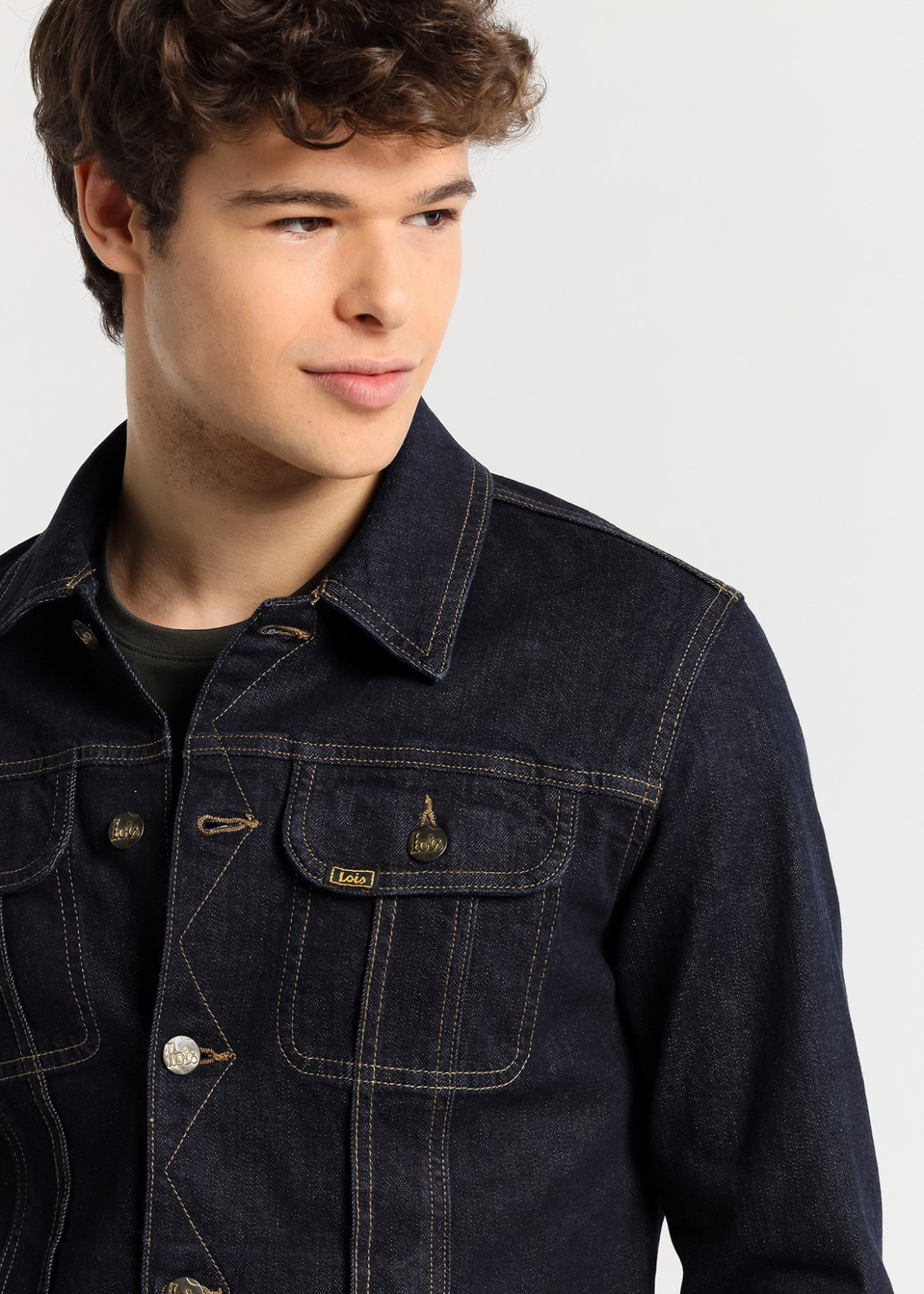 Lois Hombre Cazadora Denim Paco Azul Oscuro REF: 175793350 - Imagen 2