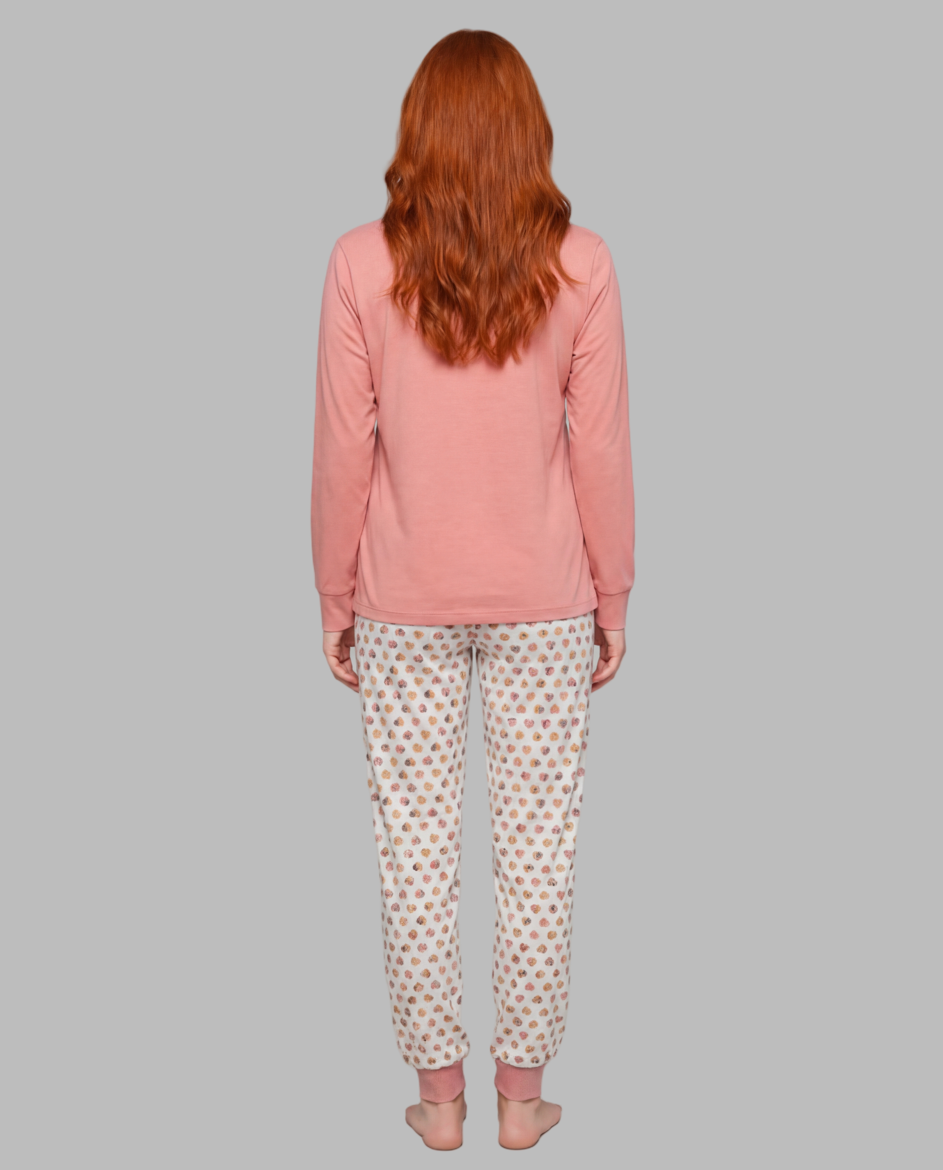 Pijama mujer Señoretta rosa 100% algodón 262103 - Imagen 2