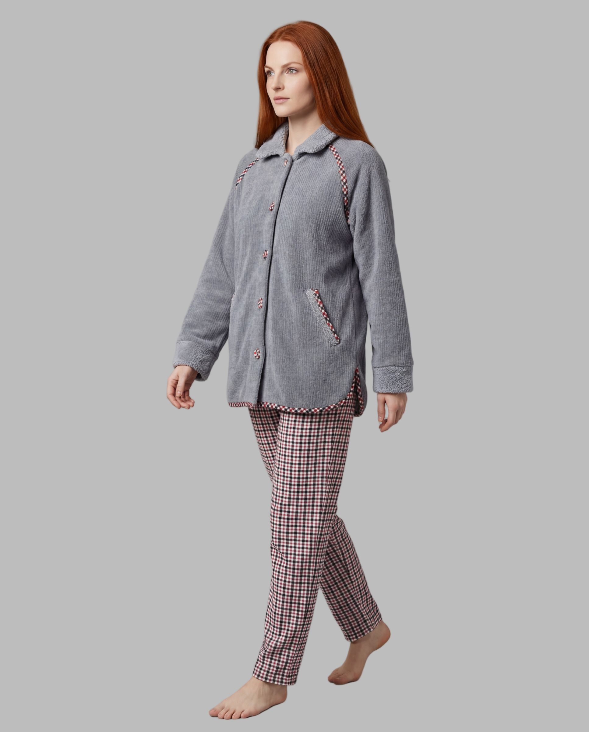 Chaqueta de borreguito mujer Señoretta gris 262120