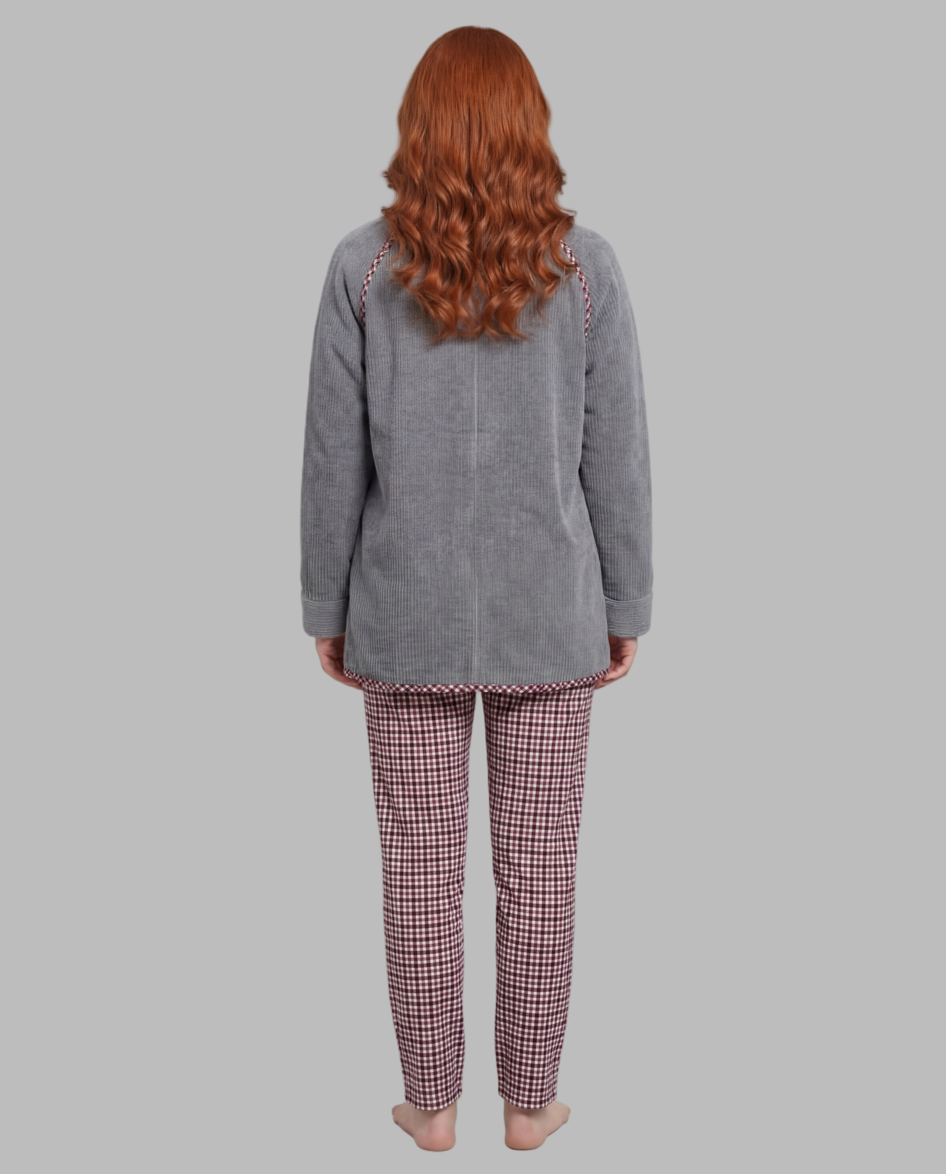 Chaqueta de borreguito mujer Señoretta gris 262120 - Imagen 2